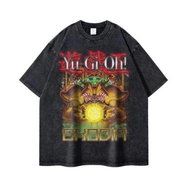 Imagem de Camiseta Unissex Oversized Anime Yu-Gi-Oh! Change of Heart Lavada Yugi