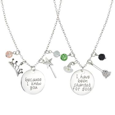 Imagem de Dckazz Colar BFF para 2 musicais para boa mercadoria amizade, colar combinando, fantasia de Halloween, bijuteria, presente de festa, melhor amigo