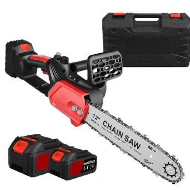 Imagem de Serra Eletrica Grande Bateria 12 Polegadas Motoserra Recarregavel Sem 