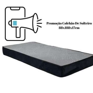 Imagem de Colchão De Solteiro , Cinza Em Espuma D28,Dupla Face ,Pode ser Utiliza