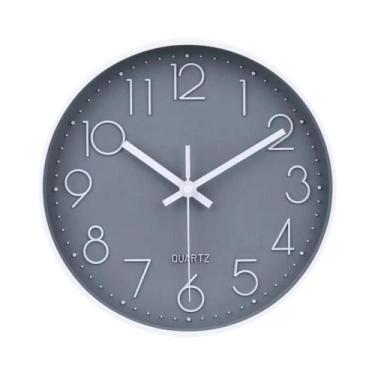 Imagem de Relógio De Parede Digital De Quartzo Silencioso De 8/12 Polegadas Para