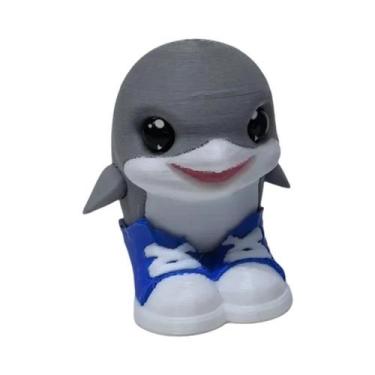 Imagem de Brinquedo De Ação Shark Para Crianças, Ornamento De Mesa De Desenho An