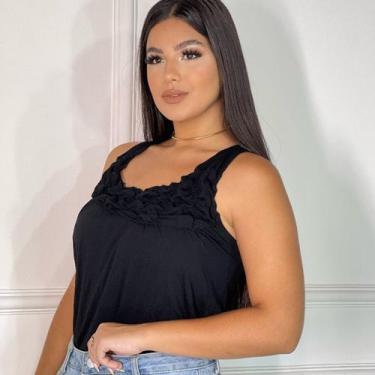 Imagem de Blusa Regata Feminina Franzida - GK TODA BELA