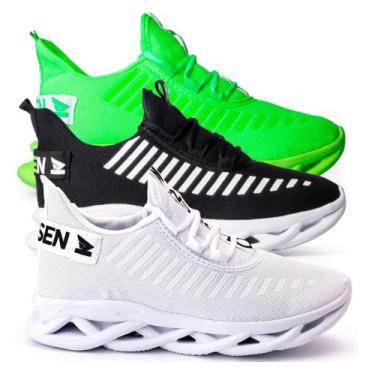 Imagem de Kit 3 Tênis Masculino Academia Corrida Caminhada Casual - Oldsen, Bran