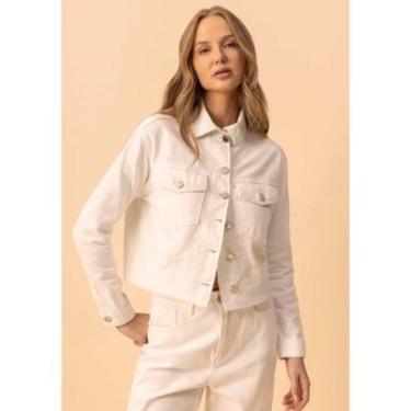 Imagem de Jaqueta De Mangas Longas Em Sarja Com Botões E Bordados-Feminino