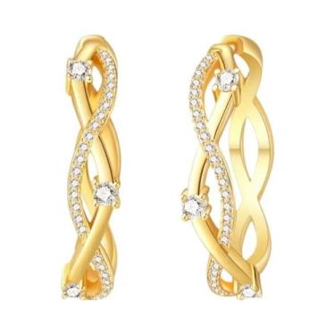 Imagem de Brincos De Argola Femininos Em Prata 925 Com Estrelas, Luas, Pérolas E