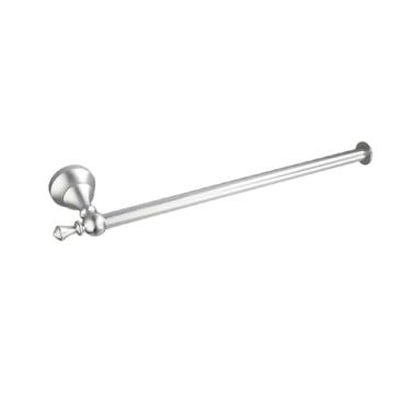 Imagem de Acessórios de banheiro preto fosco conjunto de ferragens de liga de alumínio suporte de toalha barra de toalha suporte de papel higiênico gancho de roupão, anel de toalha preto (suporte de papel longo