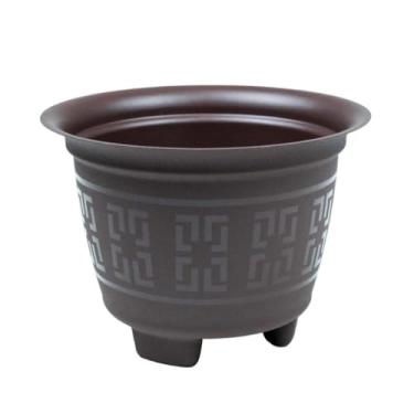 Imagem de 10 Vasos Redondo Reforçado 2 Litros Para Plantas e Flores(CAFE)