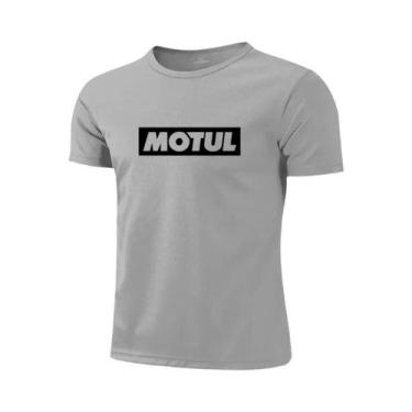 Imagem de Camiseta Casual Masculina RACEROOM Com Gráfico De Óleo Motul, Poliéste