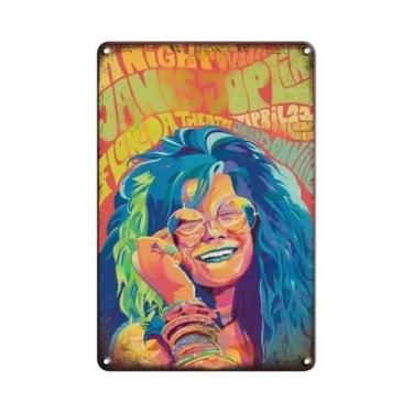 Imagem de Placa De Metal Retro De Banda De Rock, Poster Decorativo Para Bar, Clu