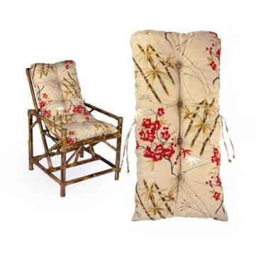 Imagem de Almofada Moderna 95x45cm - Confortável e Decorativa para Cadeiras, Poltronas, Sofás e Pallets, Alta Durabilidade, Apoio Lumbar Versátil (Sakura Bege)