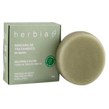 Imagem de Kit 2X: Máscara Capilar em Barra para Todos os Tipos de Cabelo Herbia 50g