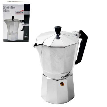 Imagem de Cafeteira Italiana de Alumínio 450ml 9 Xícarass - Tudo em Caixa