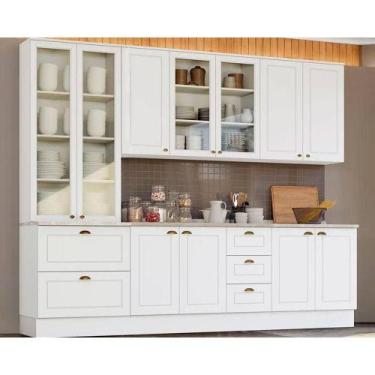 Imagem de Cozinha Modulada Henn Americana Henn 7 Peças C5P44 Branco
