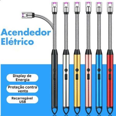 Imagem de Acendedor Elétrico Recarregável Sem Gás - ROMI