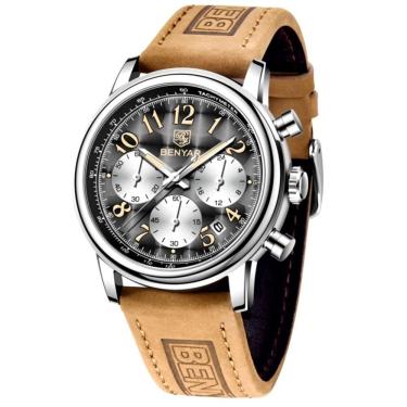 Imagem de Relógio De Quartzo Masculino Design Esportivo Impermeavel Ponteiros Luminosos Preto