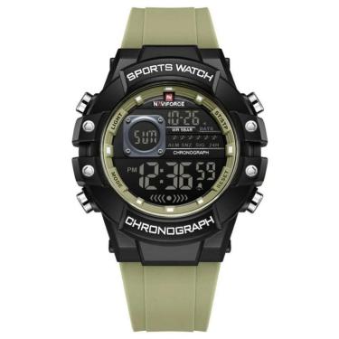Imagem de Relógio Multifuncional Masculino Digital Design Esportivo A Prova D´agua 3atm Bege