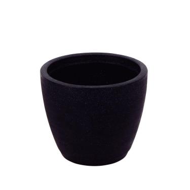 Imagem de Vaso Tramontina Asteca Em Polietileno Concreto Com Prato 38 Cm Tramontina