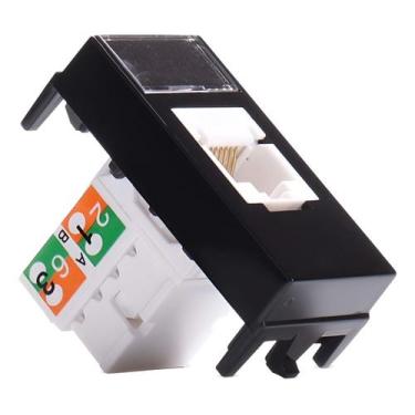 Imagem de Tomada Informatica Rj45 Cat5e Ebony Infiniti - MARGIRIUS