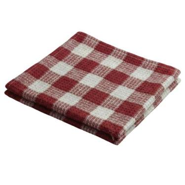 Imagem de Pano De Prato Copa KazzaVip Maquinetado 95% Algodão 5% Poliéster Xadre