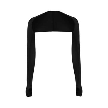 Imagem de Manga De Braço Refrescante Feminina Com Furo Para O Dedo E Proteção UV