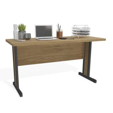 Imagem de Mesa para Escritório 1,50m Diretor com Pés Metálicos 1150 Versátil Kap