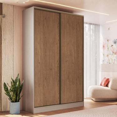 Imagem de Guarda Roupa Solteiro 2 Portas de Correr em MDF Requinte+ Moveis Castro