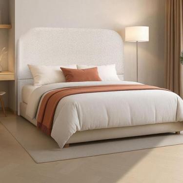 Imagem de Cabeceira Organica 195 cm Para Cama Box King Linho Premium - Clique Ch