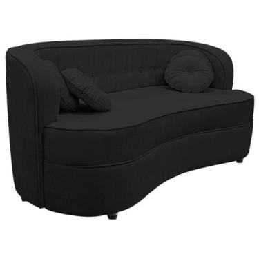 Imagem de Sofá Curvo 3 Lugares Orgânico Sala Recepção Escritório Decorativo Luxo