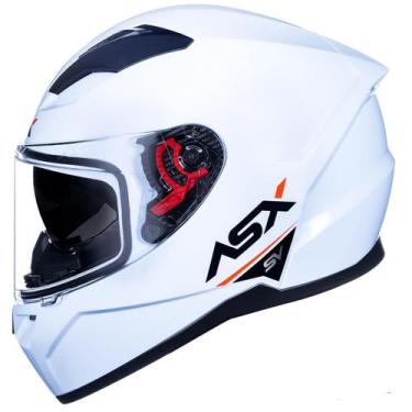 Imagem de Capacete Masculino Feminino Asx City SV Branco Brilho Oculos, Branco b
