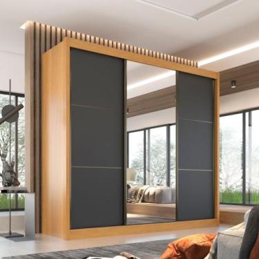 Imagem de Guarda Roupa Casal Texas 3 Portas 6 Gavetas em MDF Móveis D Doro, Cina