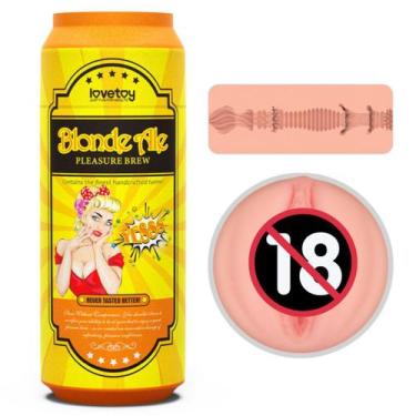 Imagem de Masturbador Masculino em Formato de Vagina em Lata de Cerveja Blond Al