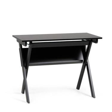 Imagem de Escrivaninha Mesa Escritório Dobrável em e Artic 100cm MDF Preto - Art