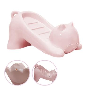 Imagem de Saboneteira Gatinho Porta Sabonete Gato Lavabo Banheiro Box Pia Bancada Mesa Divertido Decoracao Antiderrapante Drenagem