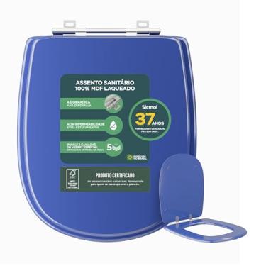 Imagem de Assento Sanitário Para Icasa 6lpf Sabatini Cor Azul da Sicmol