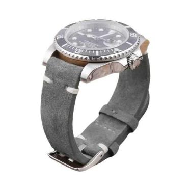 Imagem de Pulseira De Relógio Vintage Em Couro Genuíno Com Liberação Rápida E Co