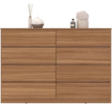 Imagem de Cômoda Grande 8 Gavetas para Quarto Sinatra