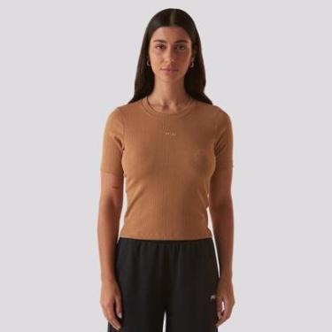 Imagem de Camiseta Fila Regular Essentials Canelada   Feminina-Feminino