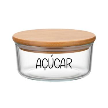 Imagem de Pote Hermético Redondo Vidro (630 ml) Açúcar - Casa Vitá, Açúcar