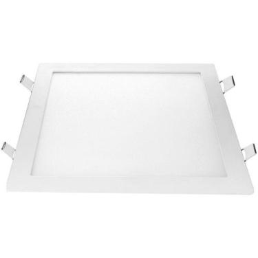 Imagem de Plafon LED de Embutir Quadrado 24W Avant - 903021373 Branco, Branco, B