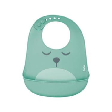 Imagem de Babador De Silicone Com Pega Migalhas Gumy - Verde Buba, Verde