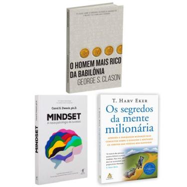 Imagem de Kit 3livros, Mindset + O Homem Mais Rico da Babilônia + Os Segredos Da
