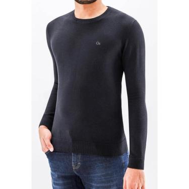 Imagem de Suéter Tricot Slim Masculino Ogochi 005511002 Preto-Masculino
