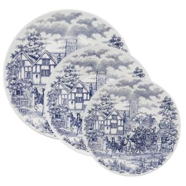 Imagem de Jogo 2 Pratos Rasos 2 Pratos Fundos 2 Pratos Lanche Biona Cena Inglesa