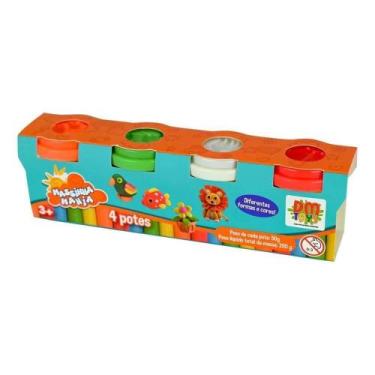 Imagem de Kit 4 Potes Massinha Mania - DM TOYS DMT6633