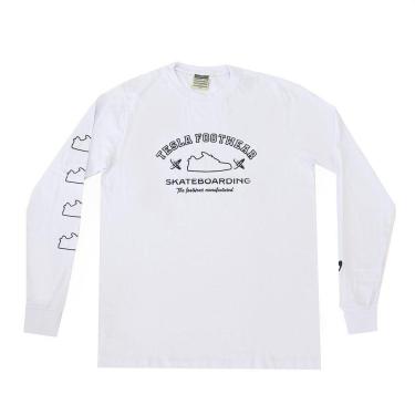 Imagem de Camiseta Manga Longa Tesla Shoes - Branco-Masculino
