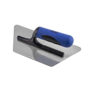 Imagem de Desempenadeira Aço Inox Trapezoidal 11x13x23cm Com Cabo Emborrachado - Roma