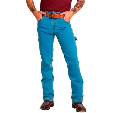 Imagem de Calça Jeans Masculina Carpinteiro Strech Pura Raça Premium, 36, Destro