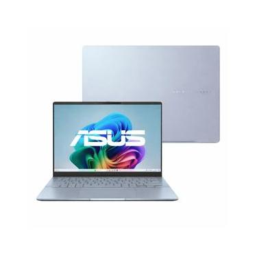 Imagem de Notebook ASUS Vivobook S 14 Copilot+ PC S5406SA Intel Core Ultra 7 258 V 32GB RAM  1TB SSD Windows 11 Home 14" OLED, Mist Blue QD300W