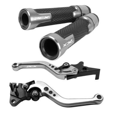 Imagem de Kit Manete Manopla Esportivo Pcx 150 Pcx150 Gravado A Laser - Special 